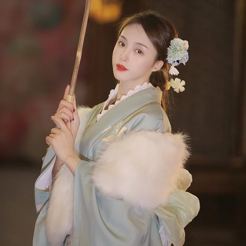 Japanese Traditional Women's Kimono Formal Yukata Retro Style Women Dress Photography Wear Cosplay Costume Stage Clothing
Japanese Traditional Women's Kimono Formal Yukata Retro Style Women Dress Photography Wear Cosplay Costume Stage Clothing