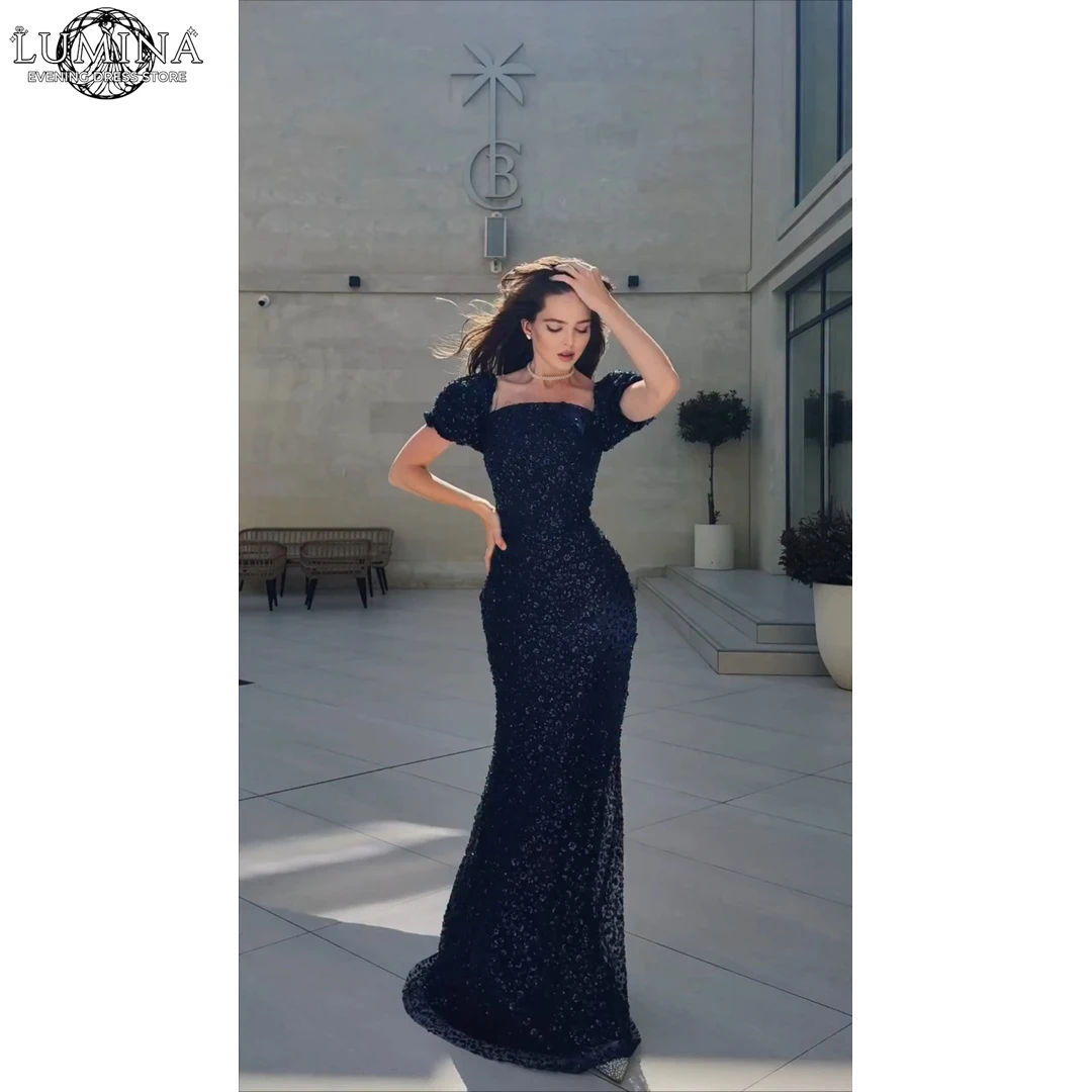 Lumina Prom Dress Fish Tail Wedding Evening Dress Square Collar Customized Wedding Guest Dresses Sequins Elegant Party Dresses
Lumina Prom Dress Fish Tail Wedding Evening Dress Square Collar Customized Wedding Guest Dresses Sequins Elegant Party Dresses