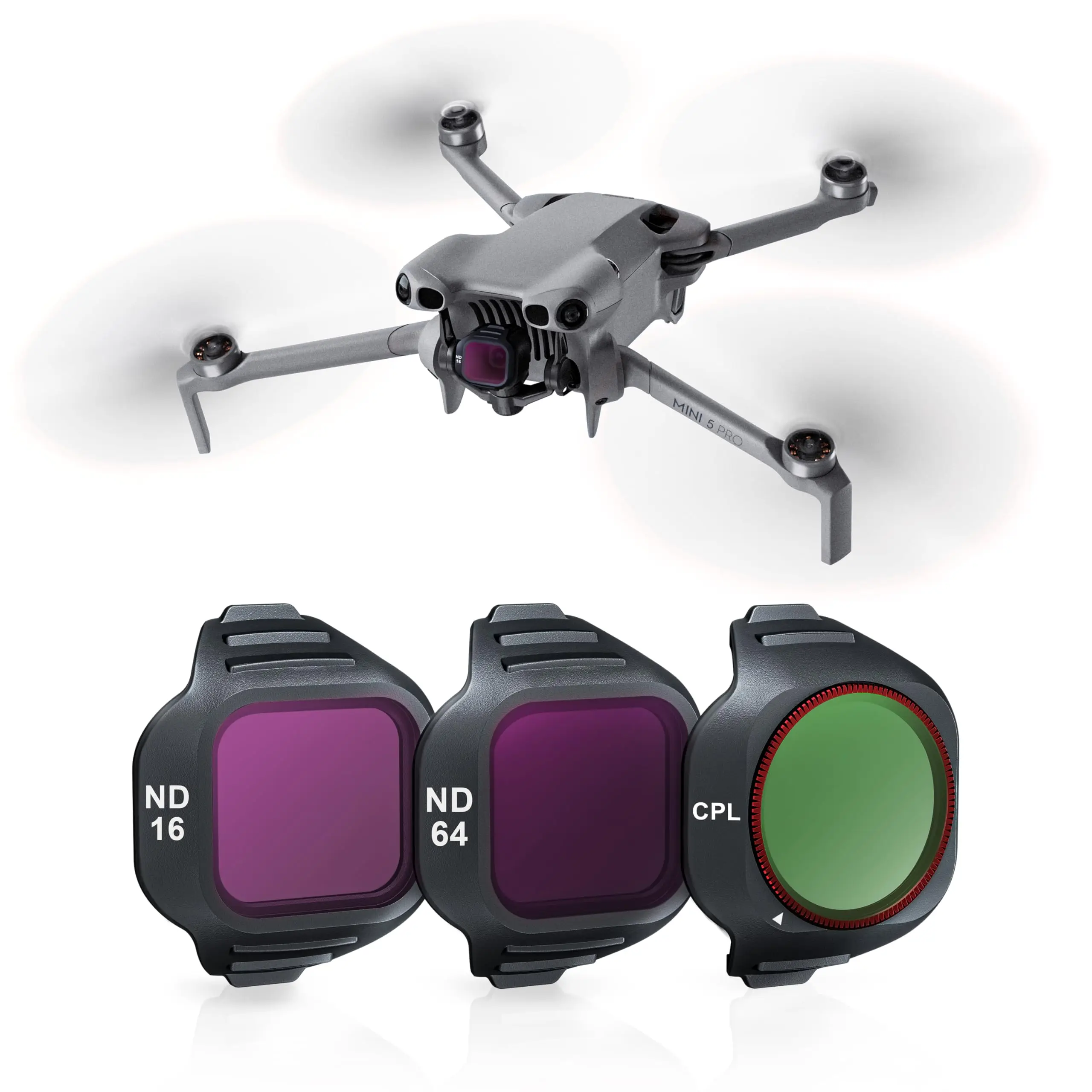 ND & CPL Filter Set For DJI Mini 5 Pro, 3 Pack Filters Polarizer Neutral Density Drone Lens Filters
ND & CPL Filter Set For DJI Mini 5 Pro, 3 Pack Filters Polarizer Neutral Density Drone Lens Filters
