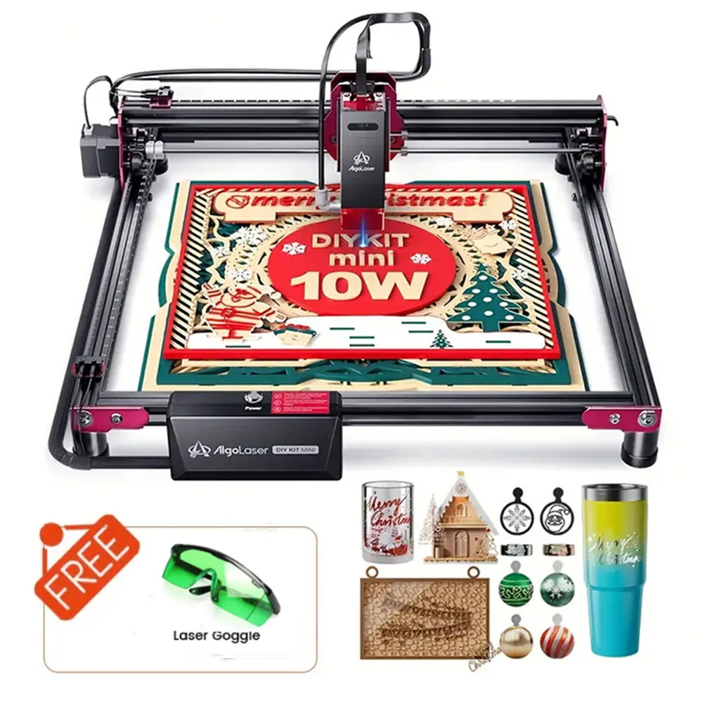 AlgoLaser DIY KIT MINI 10W WI-FI APP CNC Router Engraving All Materials Cut Wood Acrylic Paper Machine Engrave Mark Printer Tool
AlgoLaser DIY KIT MINI 10W WI-FI APP CNC Router Engraving All Materials Cut Wood Acrylic Paper Machine Engrave Mark Printer Tool