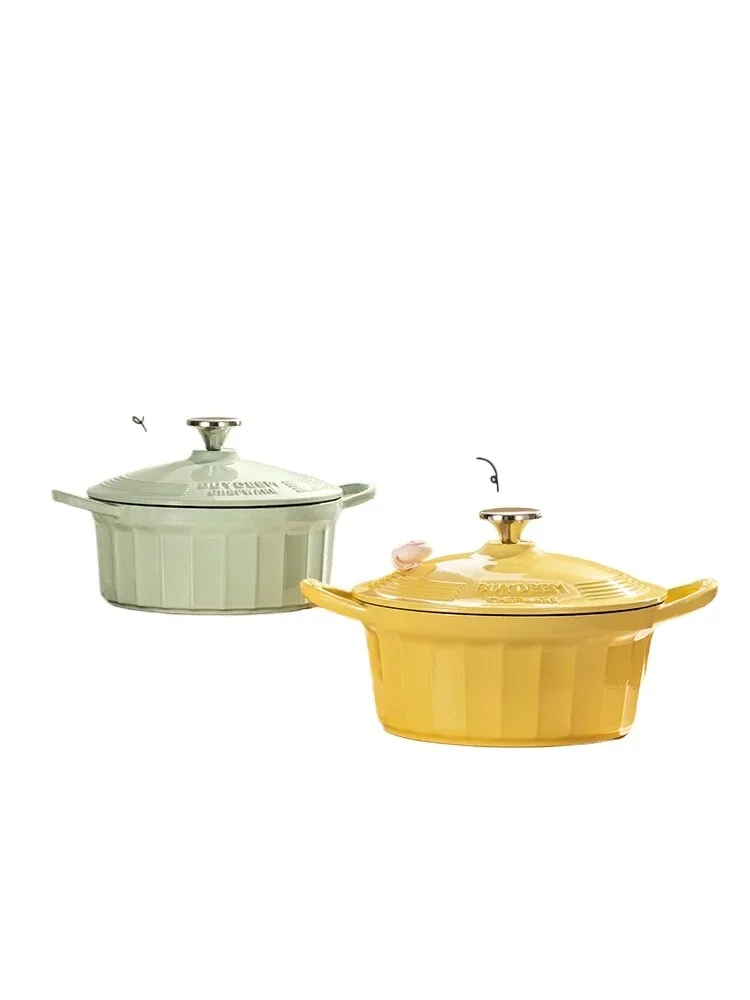 Enamel pot Cast iron soup Household stew pot Multifunctional casserole Imported pan Set Cooking pot
Enamel pot Cast iron soup Household stew pot Multifunctional casserole Imported pan Set Cooking pot