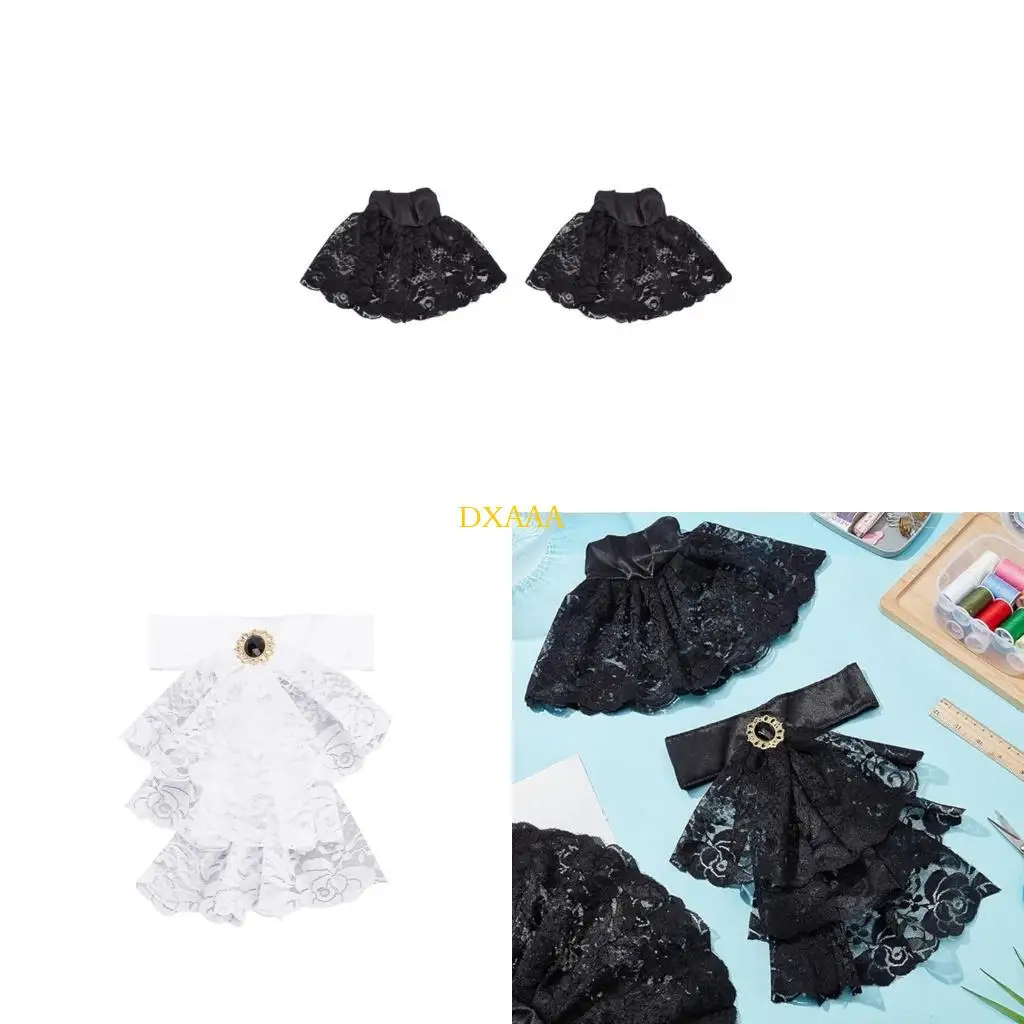 DXAA Ruffled Collar Wrist Cuffs Accessory Victorian Collar Lapel Medieval Cosplay
DXAA Ruffled Collar Wrist Cuffs Accessory Victorian Collar Lapel Medieval Cosplay
