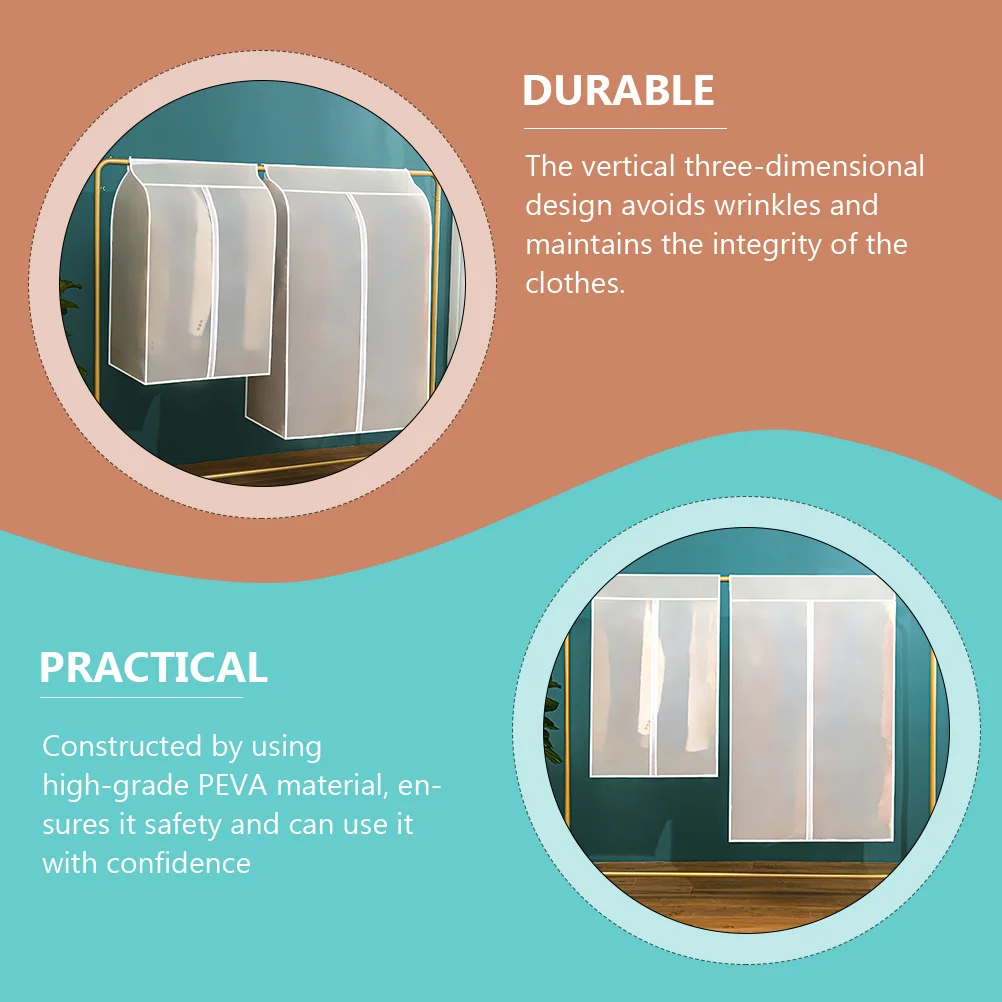 Reusable PEVA Clothes Dust Cover Folding Clothing Protector Wardrobe Storage Bag
Reusable PEVA Clothes Dust Cover Folding Clothing Protector Wardrobe Storage Bag