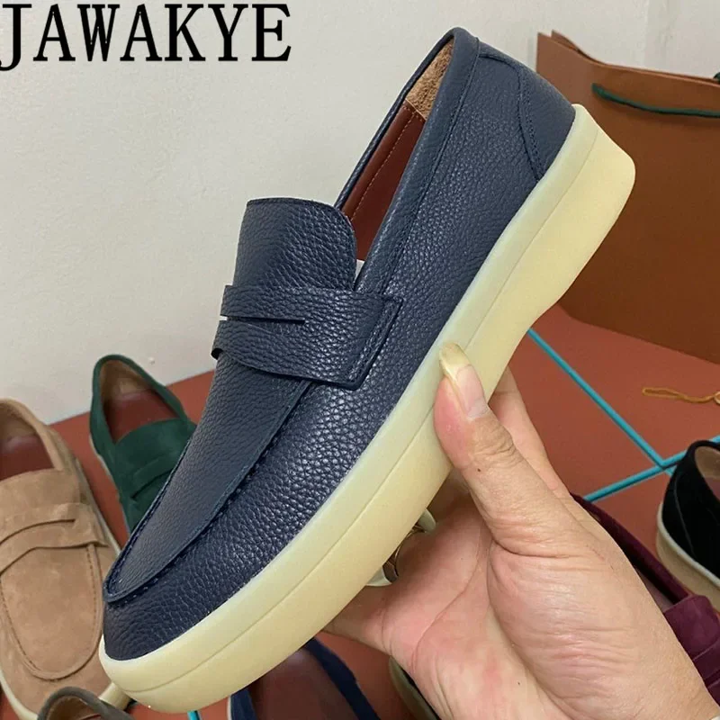 Casual Business Men Shoes Genuine Leather Male Lazy Loafers Shoes Thick Sole Casual Formal Office Vacation Shoes for Men
Casual Business Men Shoes Genuine Leather Male Lazy Loafers Shoes Thick Sole Casual Formal Office Vacation Shoes for Men