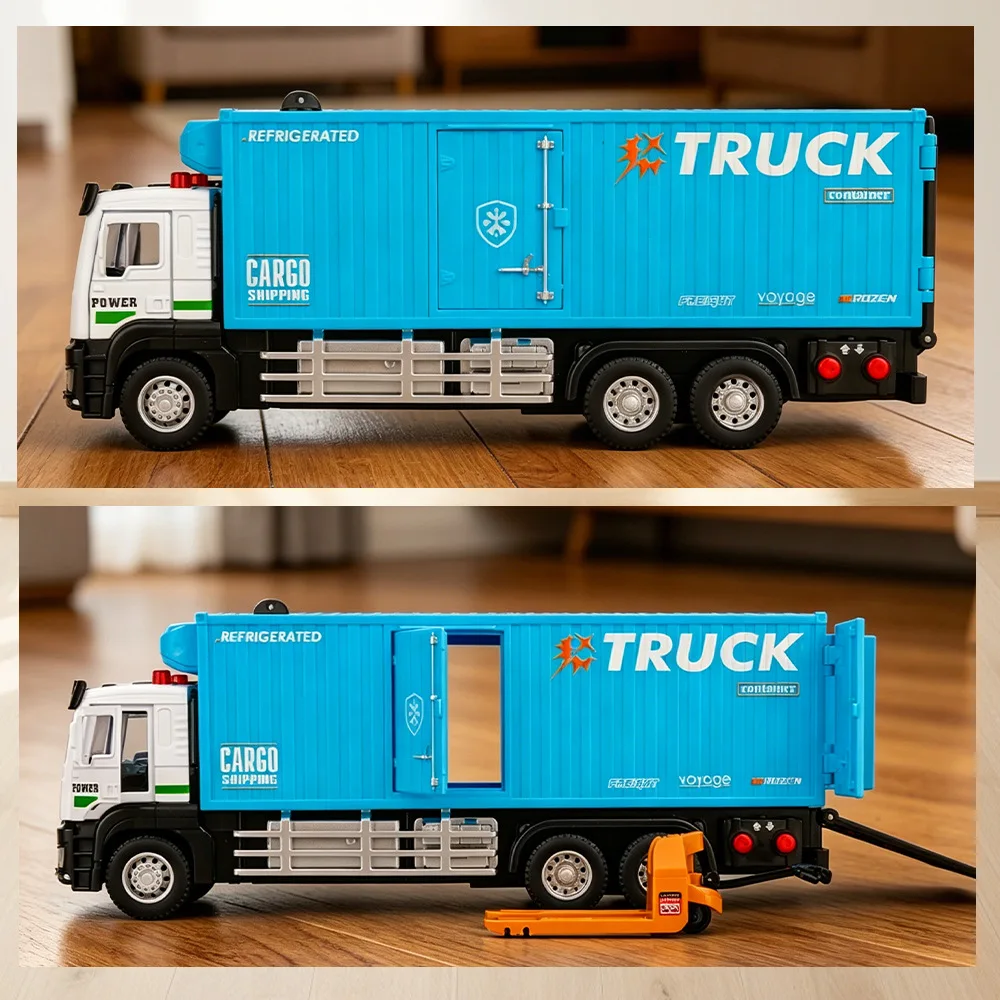 1:32 Alloy Transport Vehicle Electric Refrigerated Box Truck Model Fine Workmanship Stylish Ornament Fun Toy For Gifting
1:32 Alloy Transport Vehicle Electric Refrigerated Box Truck Model Fine Workmanship Stylish Ornament Fun Toy For Gifting