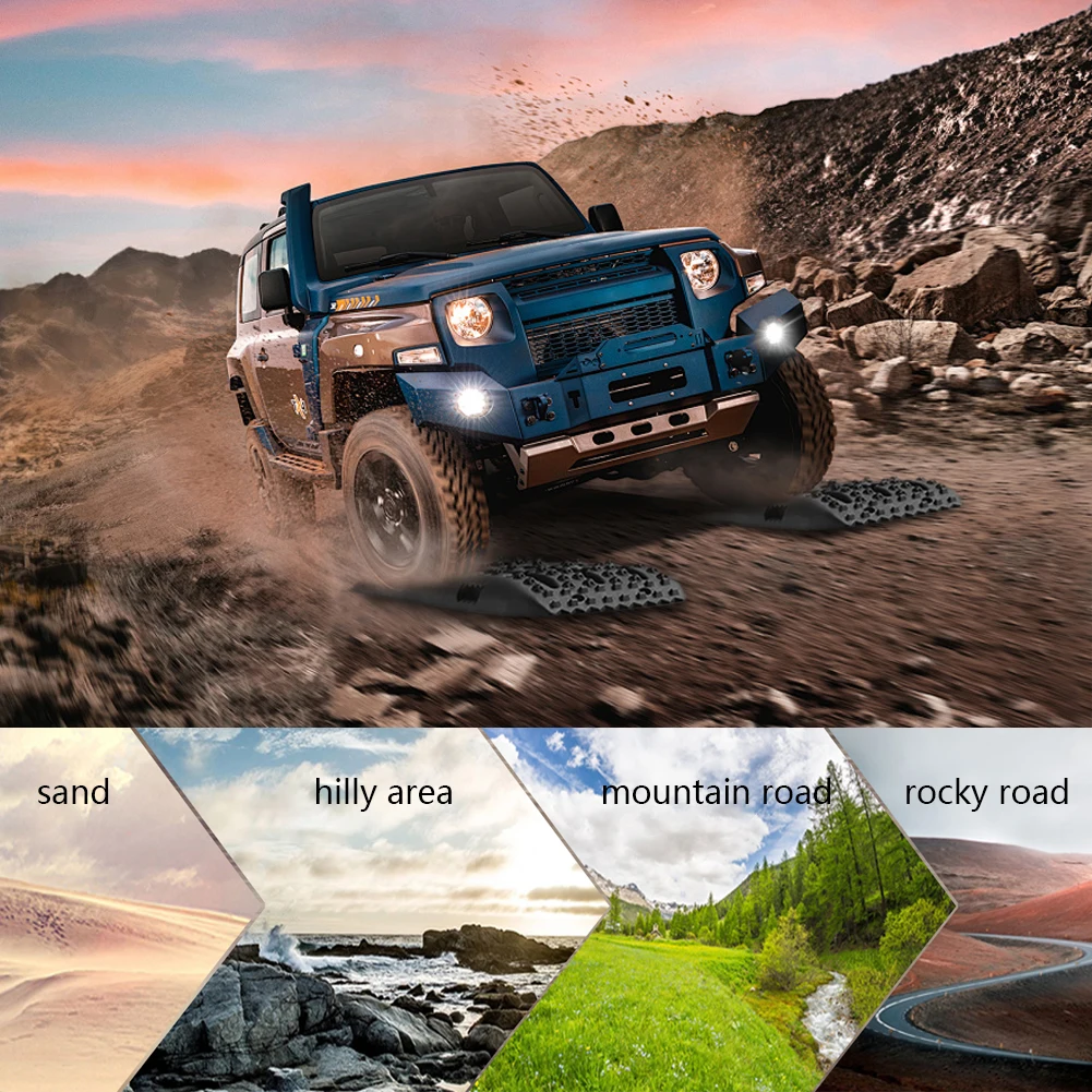 Комплект из 2 аварийных противоскользящих тракционных матов для автомобиля: для выхода из грязи и песка, помощь при экстренной эвакуации транспортных средств
Комплект из 2 аварийных противоскользящих тракционных матов для автомобиля: для выхода из грязи и песка, помощь при экстренной эвакуации транспортных средств