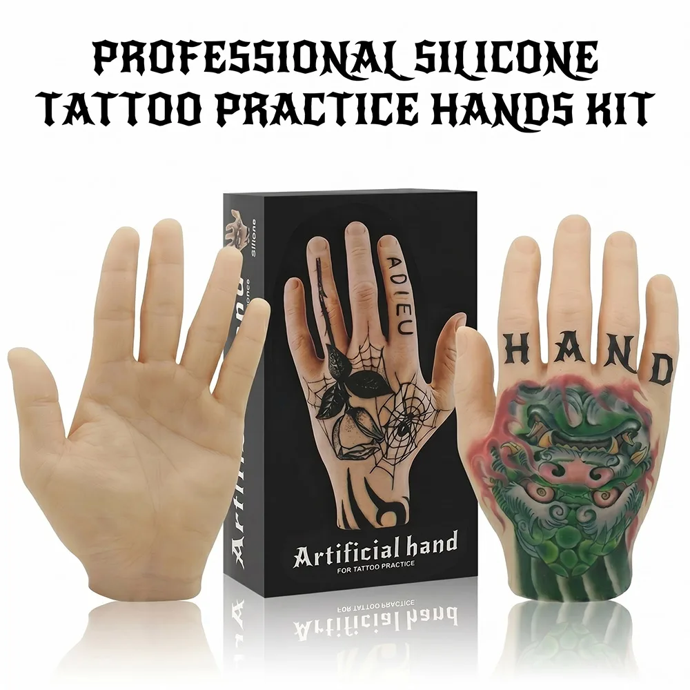 Silicone Tattoo Practice Hand Flexible Fake Skin Model for Tattoo Training Microblading Practice Supplies Dummy Hand Tool
Silicone Tattoo Practice Hand Flexible Fake Skin Model for Tattoo Training Microblading Practice Supplies Dummy Hand Tool