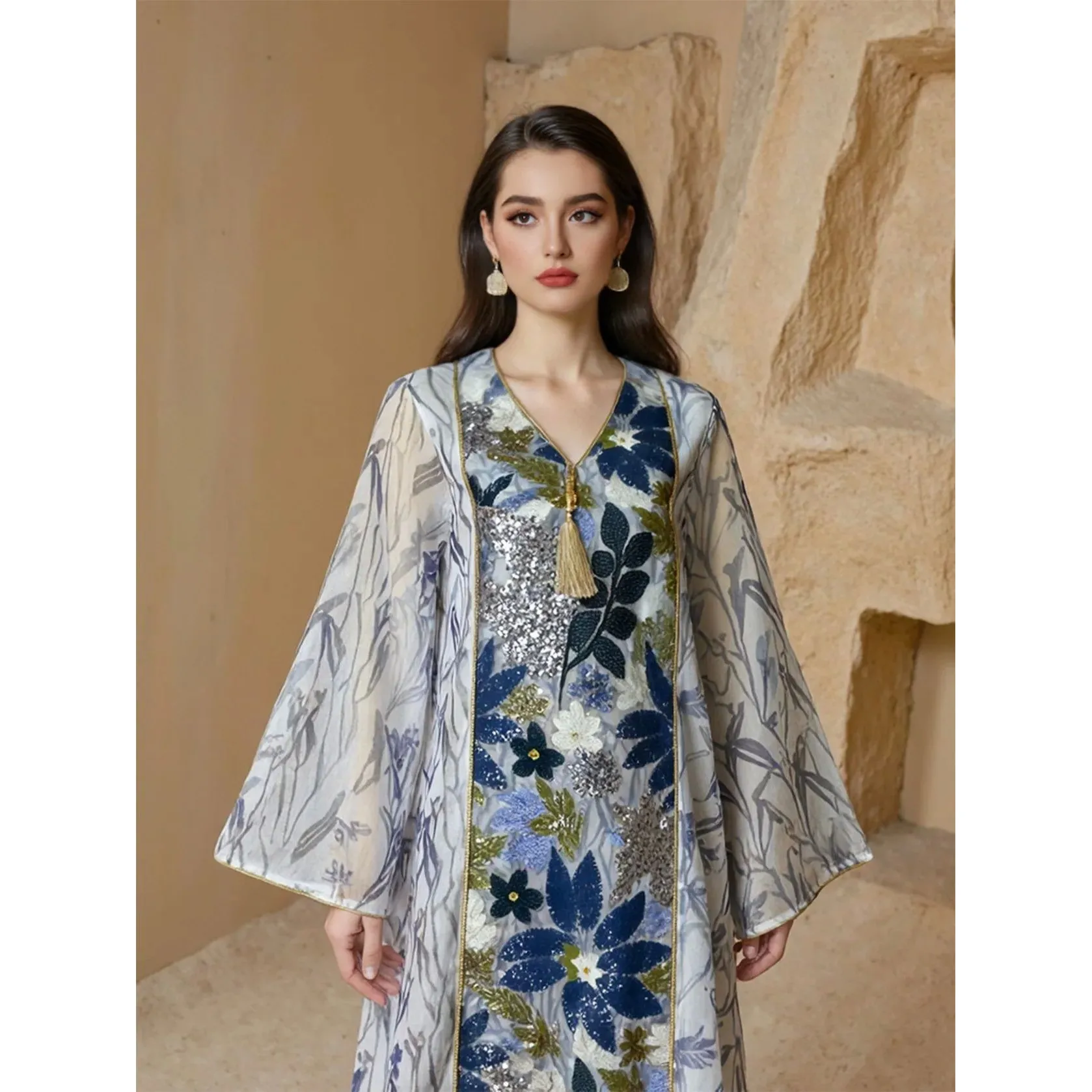 Luxury Faion High Quali Dubai Robe Women's Versatile Ara Long Sve A-Line Dr Soft Fabric Mid-High Waist Cleanfit Sle
Luxury Faion High Quali Dubai Robe Women's Versatile Ara Long Sve A-Line Dr Soft Fabric Mid-High Waist Cleanfit Sle