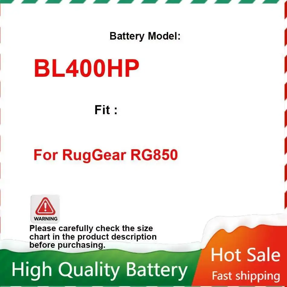 Аккумулятор мобильного телефона емкостью 4000 мАч, безопасный и надежный BL400HP для Ruggear RG850 
Аккумулятор мобильного телефона емкостью 4000 мАч, безопасный и надежный BL400HP для Ruggear RG850