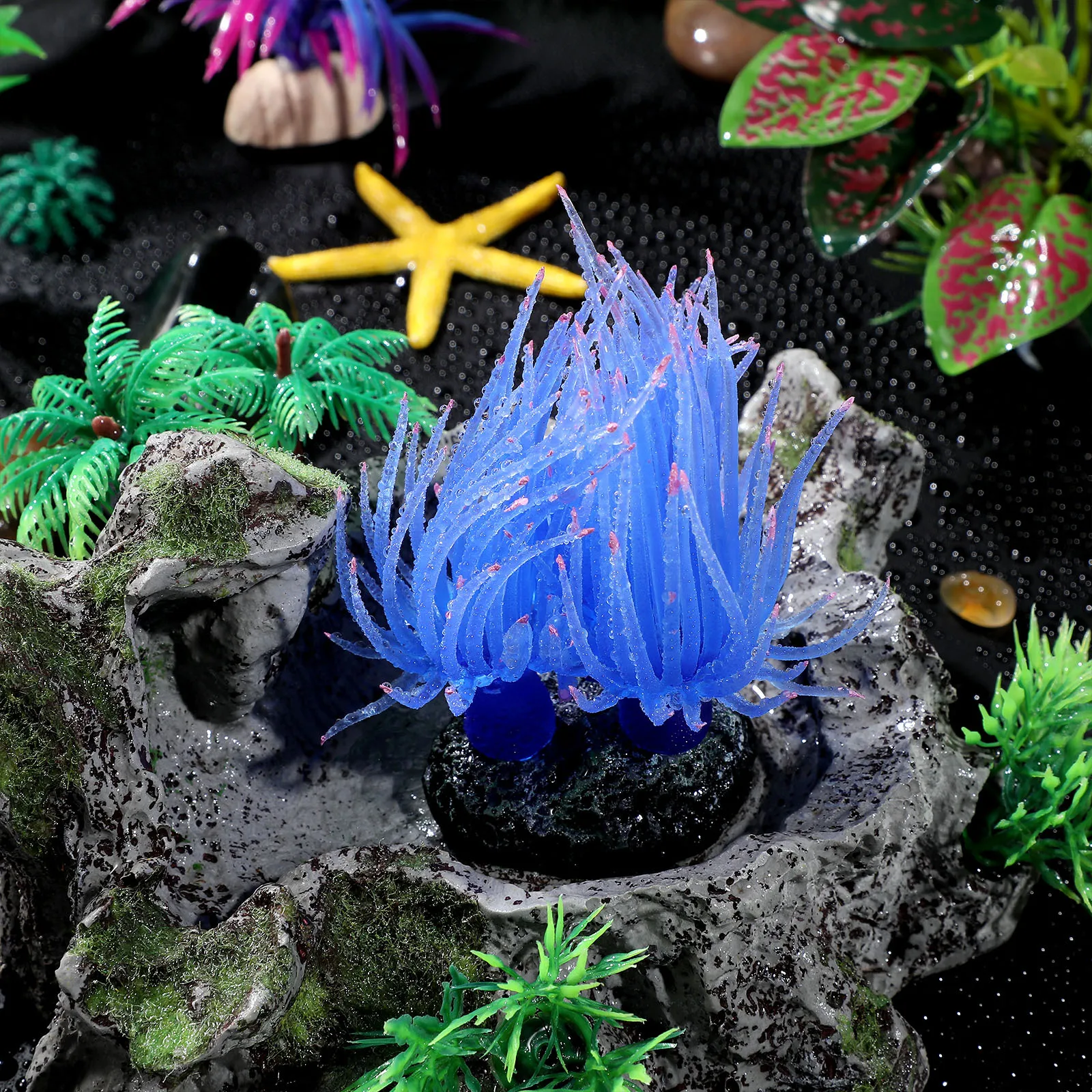 Soft Coral Decor Artificial Sea Anemone For Fish Tank Blue Aquarium Ornament Water Landscape Accessories
Soft Coral Decor Artificial Sea Anemone For Fish Tank Blue Aquarium Ornament Water Landscape Accessories