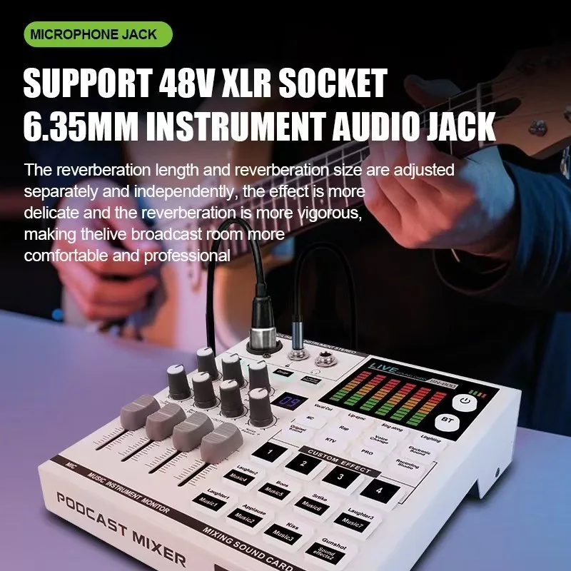 Audio Interface Mixer Sound Card Usb Studio Recording External Connect Phone Computer Karaoke Live Broadcast
Audio Interface Mixer Sound Card Usb Studio Recording External Connect Phone Computer Karaoke Live Broadcast