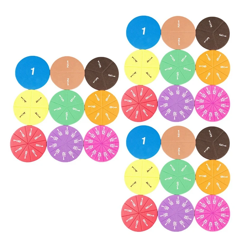 T84C-3X Circular Fractions Counting Kids Early Educational Math Toys Math Operation Learning Teaching Toys
T84C-3X Circular Fractions Counting Kids Early Educational Math Toys Math Operation Learning Teaching Toys