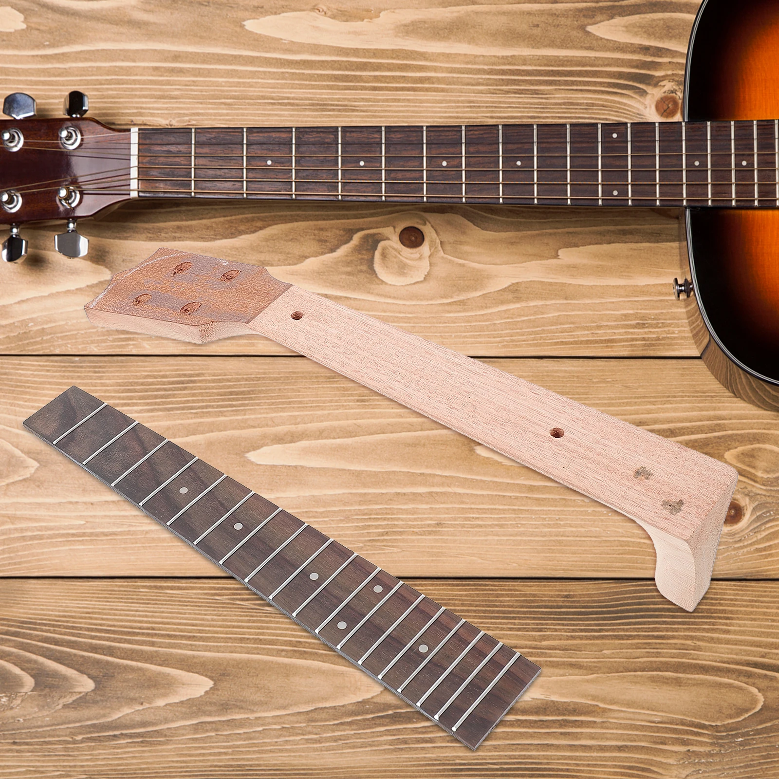 21 23 26 Inch Ukulele Neck Rosewood Fingerboard Durable Practical Creative Replacement for Musical Instruments Simple
21 23 26 Inch Ukulele Neck Rosewood Fingerboard Durable Practical Creative Replacement for Musical Instruments Simple