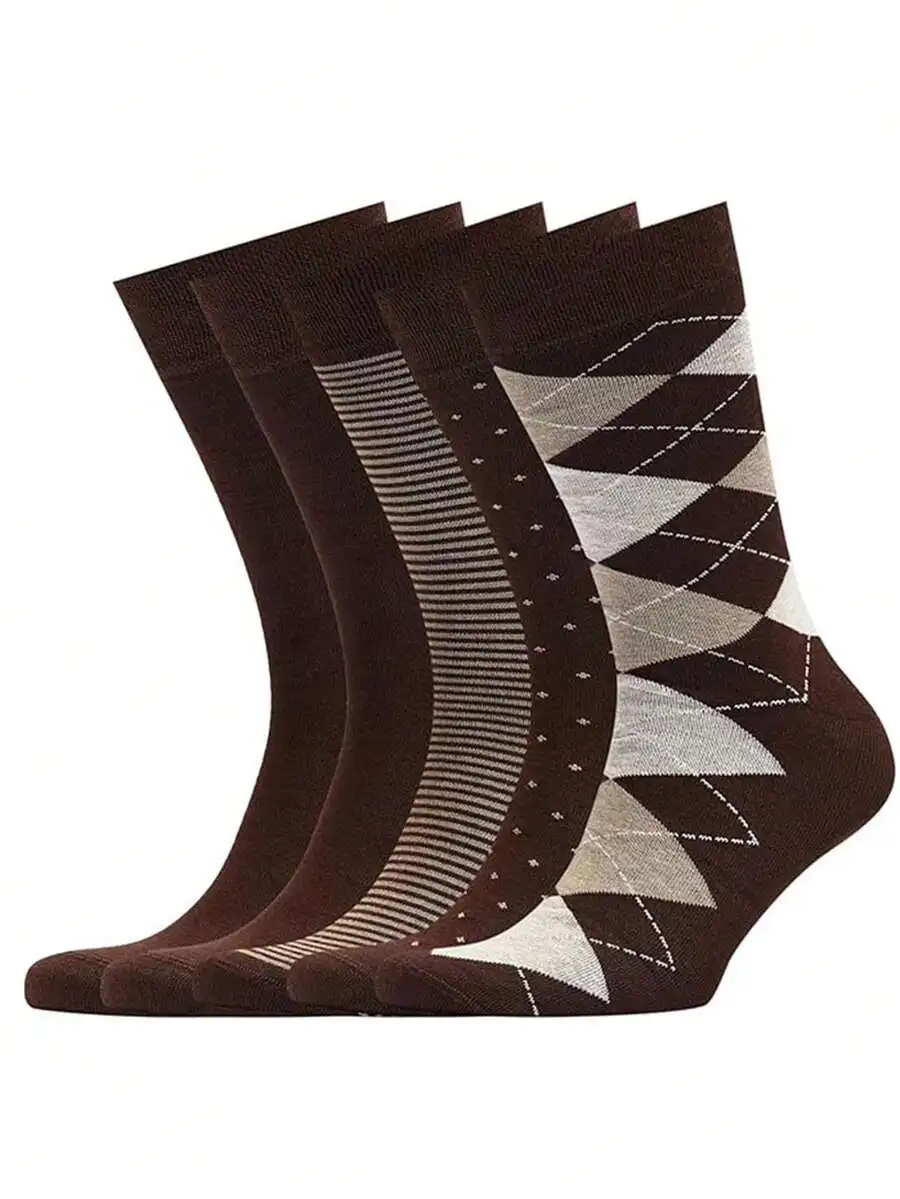 5 Pairs Mens Mid-Calf Socks With Stripe Polka Dot Diamond Geometric Patterns Breathable Moisture Wicking
5 Pairs Mens Mid-Calf Socks With Stripe Polka Dot Diamond Geometric Patterns Breathable Moisture Wicking