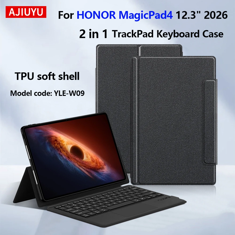 Keyboard Case With TrackPad For HONOR MagicPad4 12.3" YLE-W09 Tablet Case For honor MagicPad 4 12.3 Inch Wireless Keyboard Cover
Keyboard Case With TrackPad For HONOR MagicPad4 12.3" YLE-W09 Tablet Case For honor MagicPad 4 12.3 Inch Wireless Keyboard Cover
