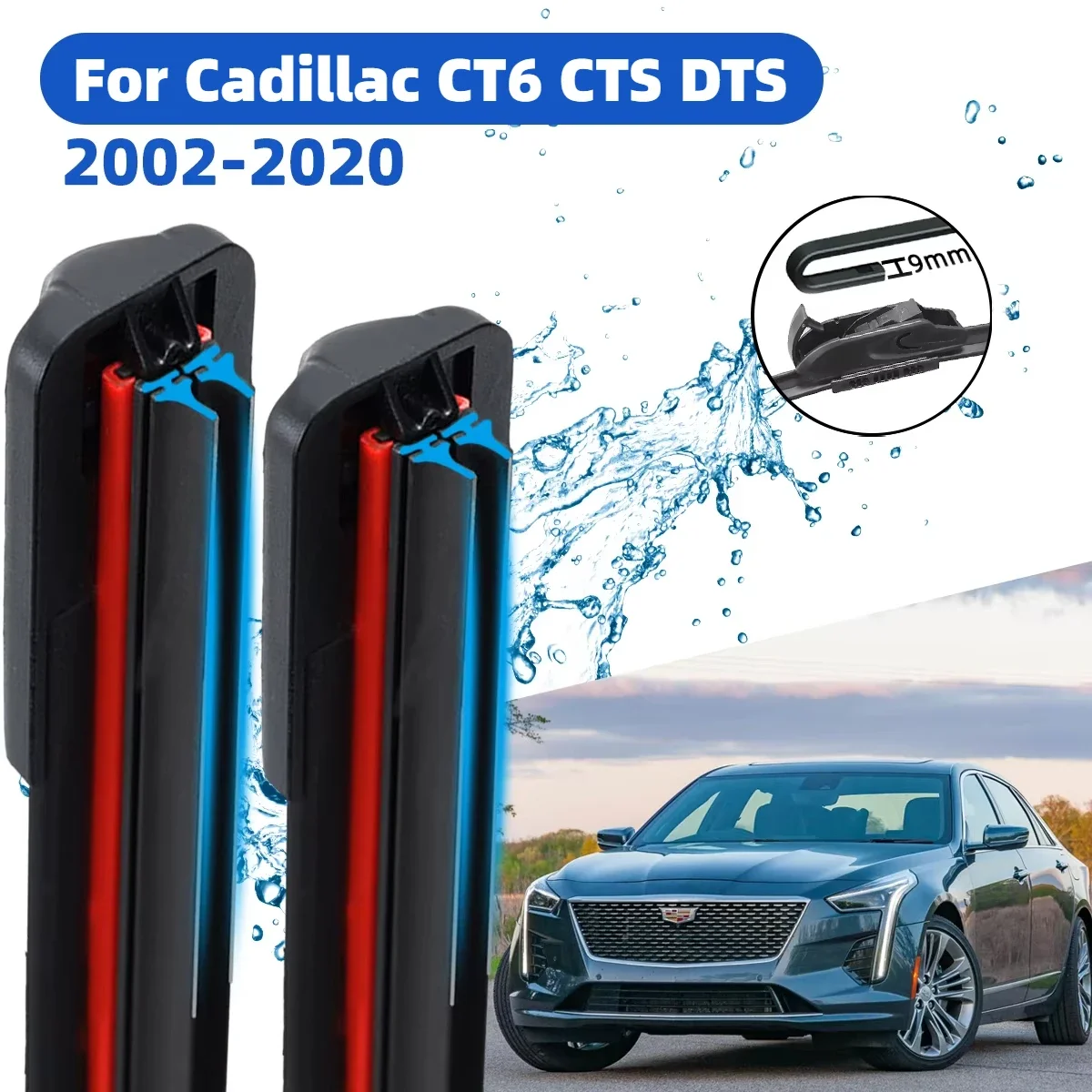 Front Wiper Accessorie New Upgraded Double Rubber Car Wipers for Cadillac CT6 CTS DTS 2002-2020 Front Wipers Brushes 2020 2019
Front Wiper Accessorie New Upgraded Double Rubber Car Wipers for Cadillac CT6 CTS DTS 2002-2020 Front Wipers Brushes 2020 2019