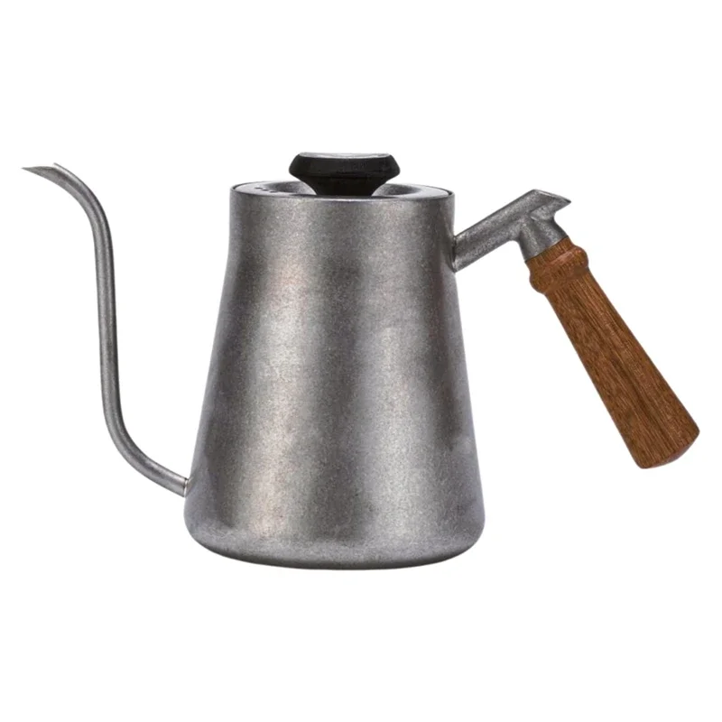 Wooden handle hand brewing kettle, narrow spout, home drip coffee hand brewing kettle.
Wooden handle hand brewing kettle, narrow spout, home drip coffee hand brewing kettle.