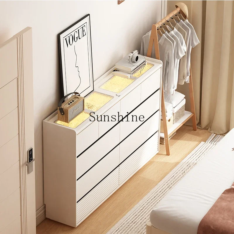 Bedroom chest of drawers storage solid wood modern simple ultra-narrow bedside wall thin cabinet
Bedroom chest of drawers storage solid wood modern simple ultra-narrow bedside wall thin cabinet