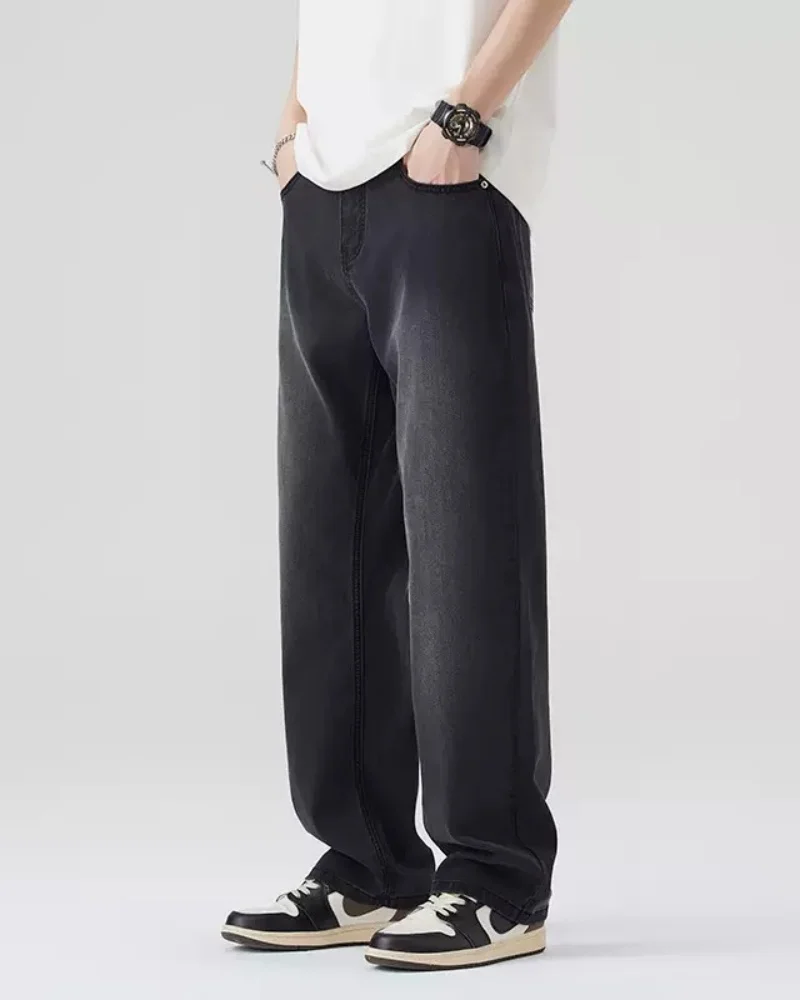 IEFB American washed vintage jeans, high street and cool trendy brand wide leg pants, loose hanging straight leg mop pants, retr
IEFB American washed vintage jeans, high street and cool trendy brand wide leg pants, loose hanging straight leg mop pants, retr