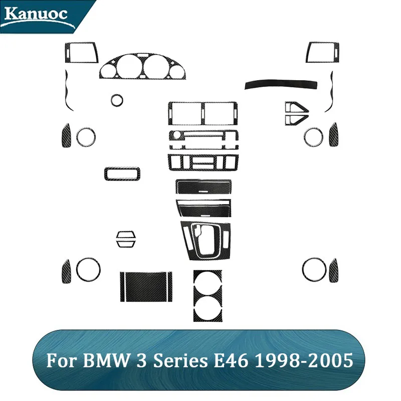 For BMW 3 Series E46 1998 1999 2000 2001 2002 2003 2004 2005 Carbon Fiber Black Stickers Car Styling Interior Accessories
For BMW 3 Series E46 1998 1999 2000 2001 2002 2003 2004 2005 Carbon Fiber Black Stickers Car Styling Interior Accessories