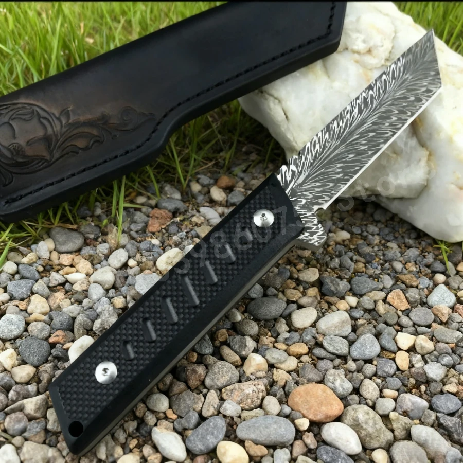 High-hardness Straight Knife 440C Blade Black G10 Handle Survival Portable Self-defense Tactical Knife Practical Fruit Knife
High-hardness Straight Knife 440C Blade Black G10 Handle Survival Portable Self-defense Tactical Knife Practical Fruit Knife