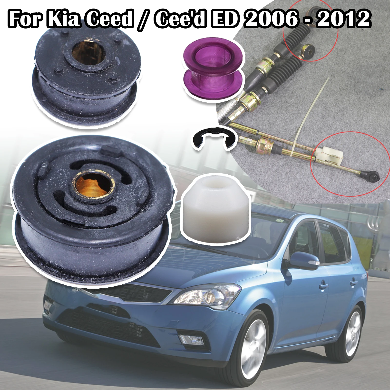 Manual Gearbox Shift Cable Linkage Bushing Shifter Lever Selector Rod Connect Bushing For Kia Ceed / Cee'd ED 2006 2007 - 2012
Manual Gearbox Shift Cable Linkage Bushing Shifter Lever Selector Rod Connect Bushing For Kia Ceed / Cee'd ED 2006 2007 - 2012