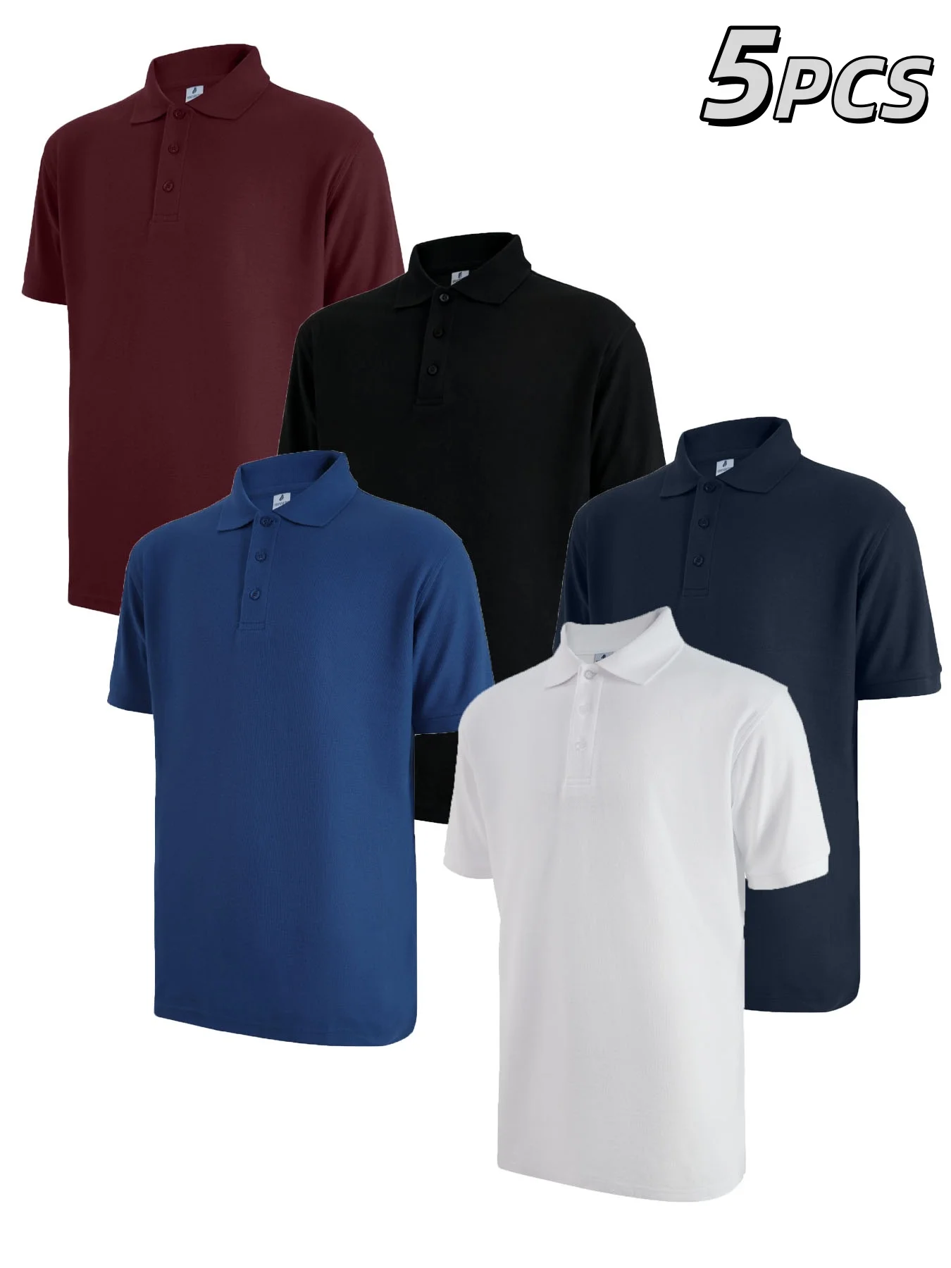 5 Pack Mens Golf Shirt Short Sleeve Dry Fit Moisture Wicking Performance Athletic Casual Work Collared Polo Shirts for Men
5 Pack Mens Golf Shirt Short Sleeve Dry Fit Moisture Wicking Performance Athletic Casual Work Collared Polo Shirts for Men