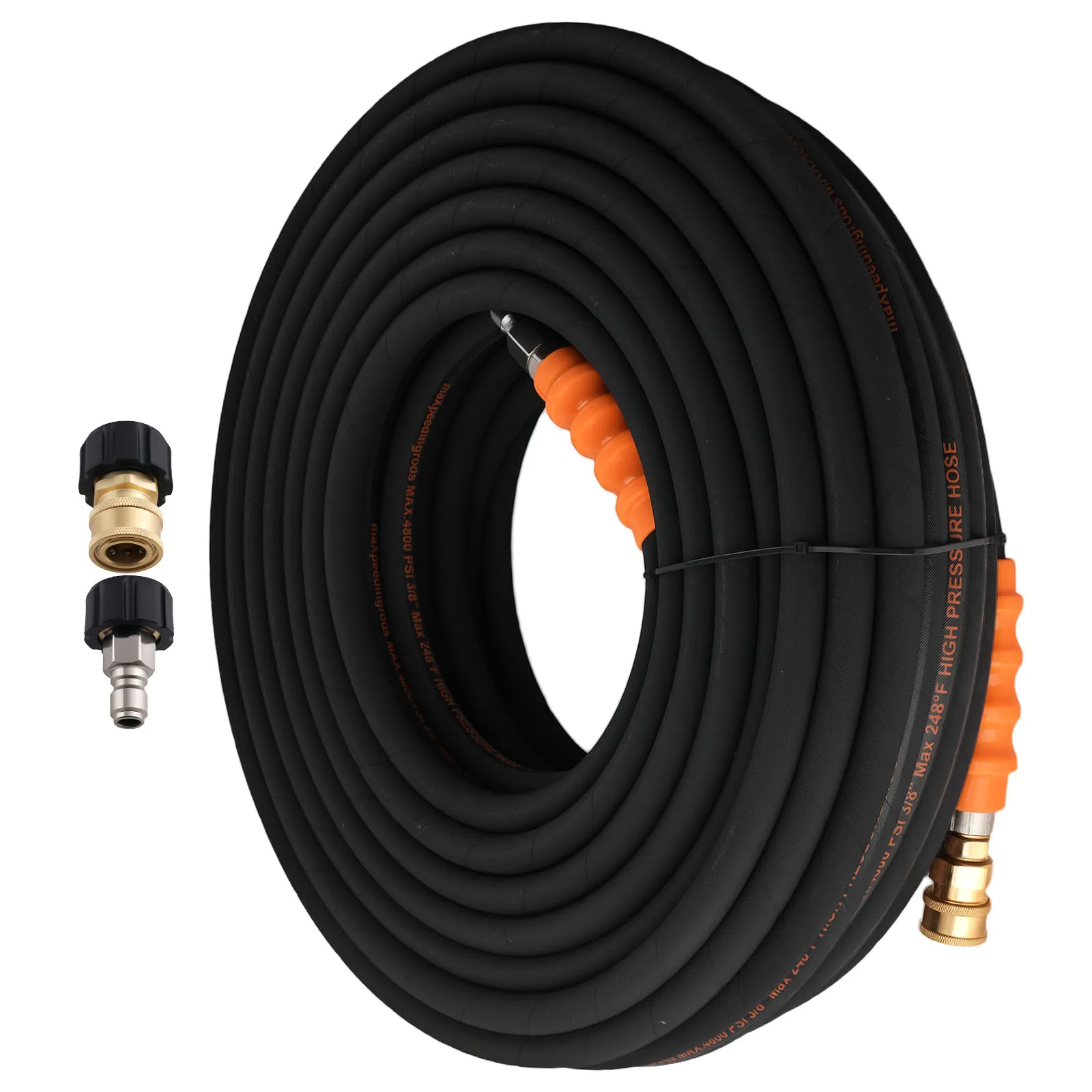 4800PSI 150FT Quick Connect Pressure Washer Hose 4800PSI M22-14mm 3/8" Adapter
4800PSI 150FT Quick Connect Pressure Washer Hose 4800PSI M22-14mm 3/8" Adapter
