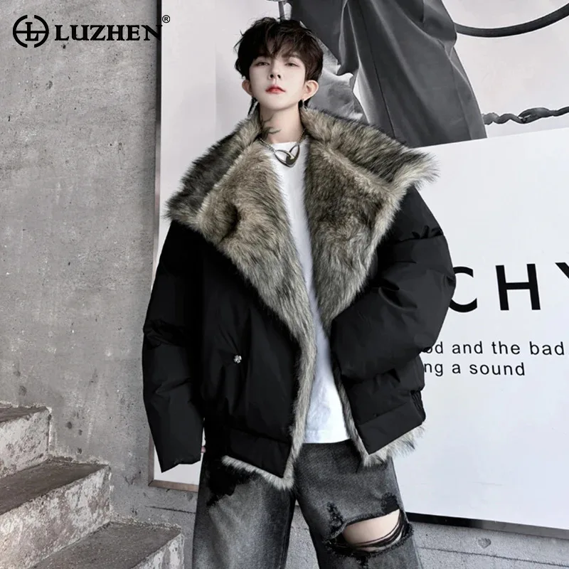 LUZHEN 2025, новая зимняя модная красивая утепленная теплая парка с подкладкой из искусственного меха, мужская куртка-парка высокого качества с большим воротником, JY5287
LUZHEN 2025, новая зимняя модная красивая утепленная теплая парка с подкладкой из искусственного меха, мужская куртка-парка высокого качества с большим воротником, JY5287