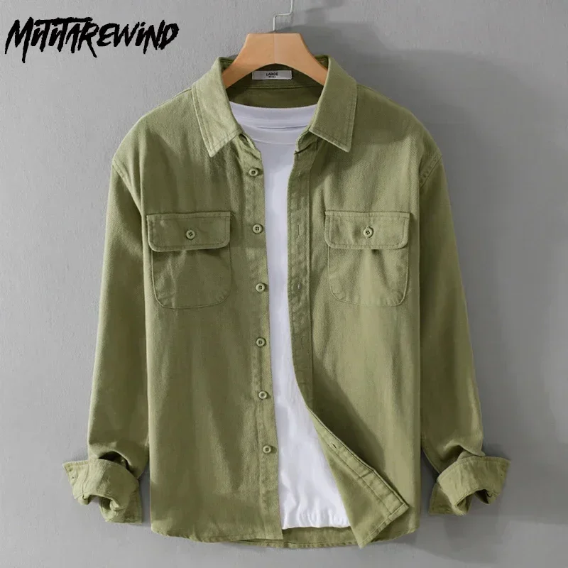 Spring Fall Long Sleeve Cargo Shirt Men Japanese Workwear Pure Cotton Top Double Pockets Button Up Shirt Men Comfort Ropa Hombre
Spring Fall Long Sleeve Cargo Shirt Men Japanese Workwear Pure Cotton Top Double Pockets Button Up Shirt Men Comfort Ropa Hombre