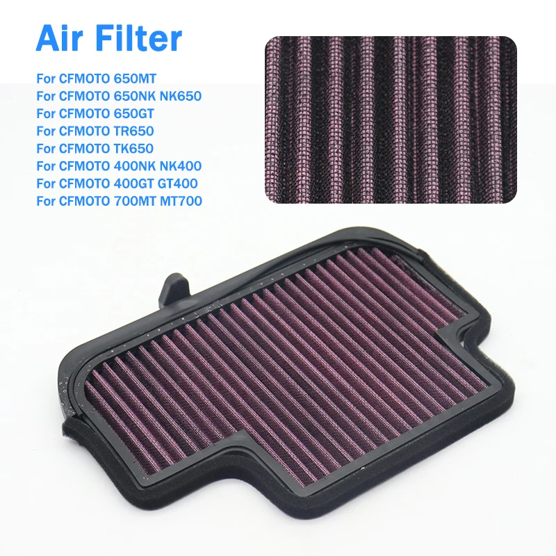 Для CFMOTO 650MT NK650 GT650 TK650 TR650 MT700 400NK 400GT очиститель воздушного фильтра с высоким расходом, аксессуары для воздухозаборного элемента
Для CFMOTO 650MT NK650 GT650 TK650 TR650 MT700 400NK 400GT очиститель воздушного фильтра с высоким расходом, аксессуары для воздухозаборного элемента