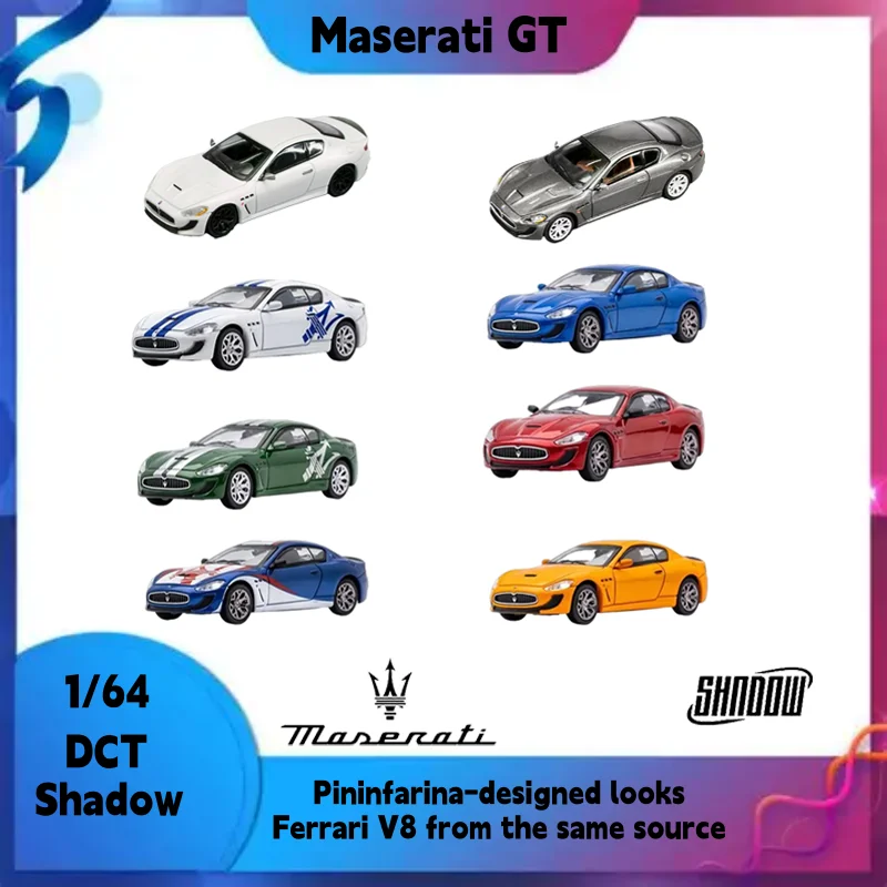Shadow1:64 спортивный автомобиль Maserati GT, Pininfarina, миниатюрный орнамент для коллекции моделей автомобилей из сплава
Shadow1:64 спортивный автомобиль Maserati GT, Pininfarina, миниатюрный орнамент для коллекции моделей автомобилей из сплава