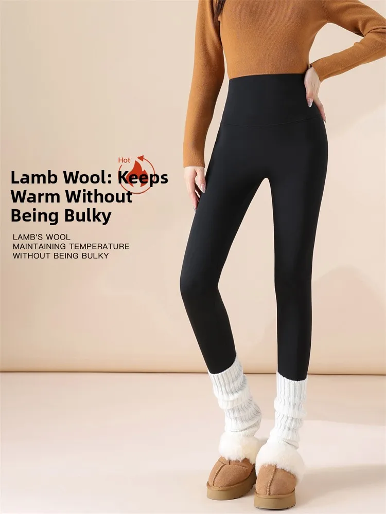 Модные брюки из овчины на подкладке с высокой талией, женские брюки для фитнеса, теплые узкие брюки для йоги, повседневные длинные брюки
Модные брюки из овчины на подкладке с высокой талией, женские брюки для фитнеса, теплые узкие брюки для йоги, повседневные длинные брюки