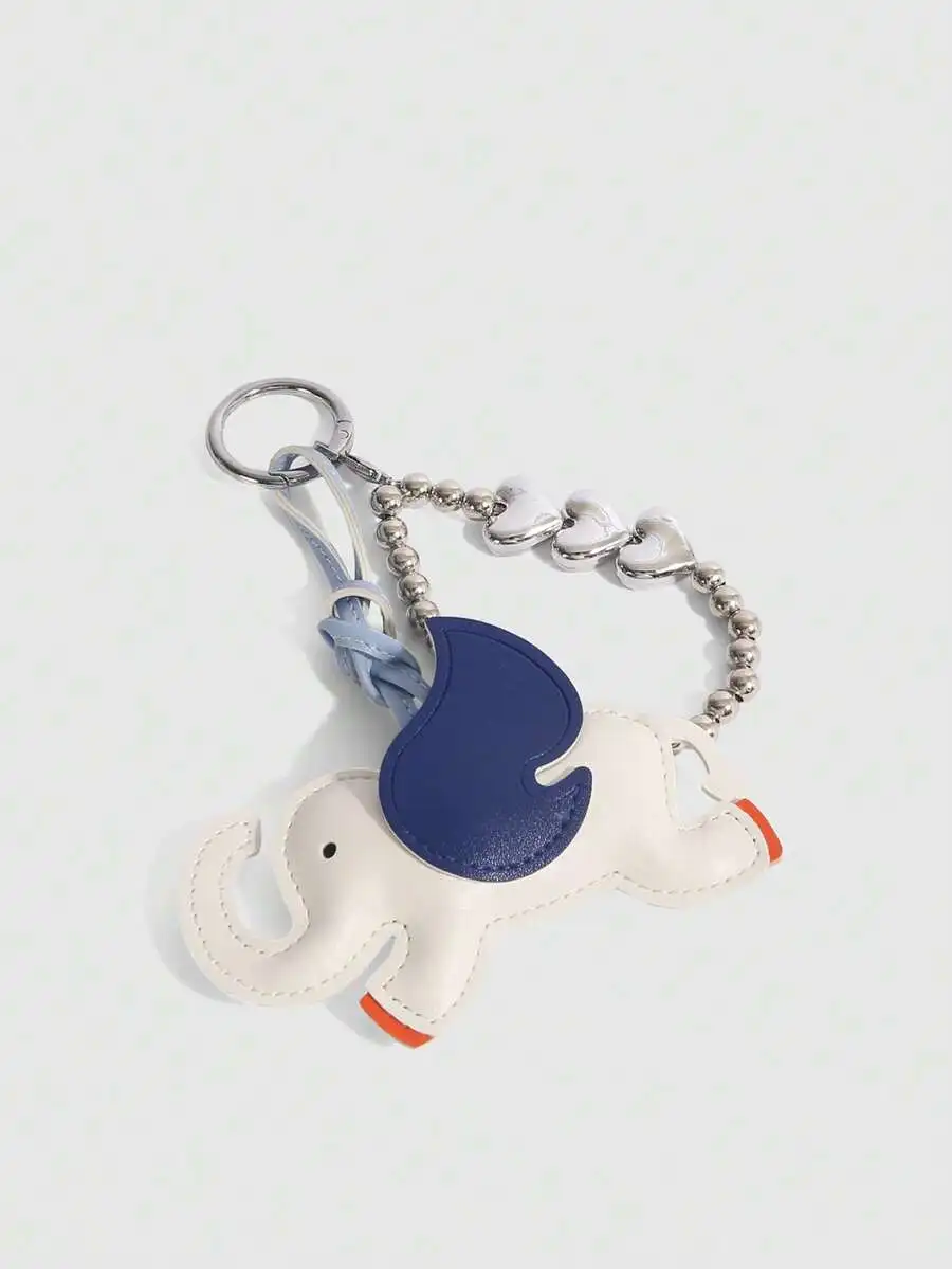 Elephant Leather Keychain With Heart Chain Wrist Strap For Adults
Elephant Leather Keychain With Heart Chain Wrist Strap For Adults