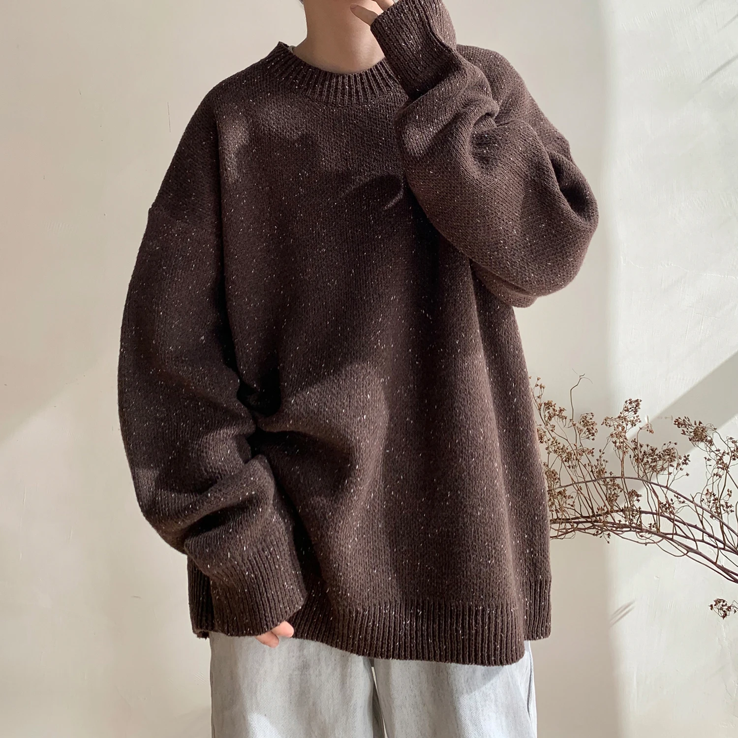 Мужской вязаный свитер свободного кроя: весенне-осенний, повседневный, винтажный, американский стиль, удобный, дышащий, молодежный, модный
Мужской вязаный свитер свободного кроя: весенне-осенний, повседневный, винтажный, американский стиль, удобный, дышащий, молодежный, модный