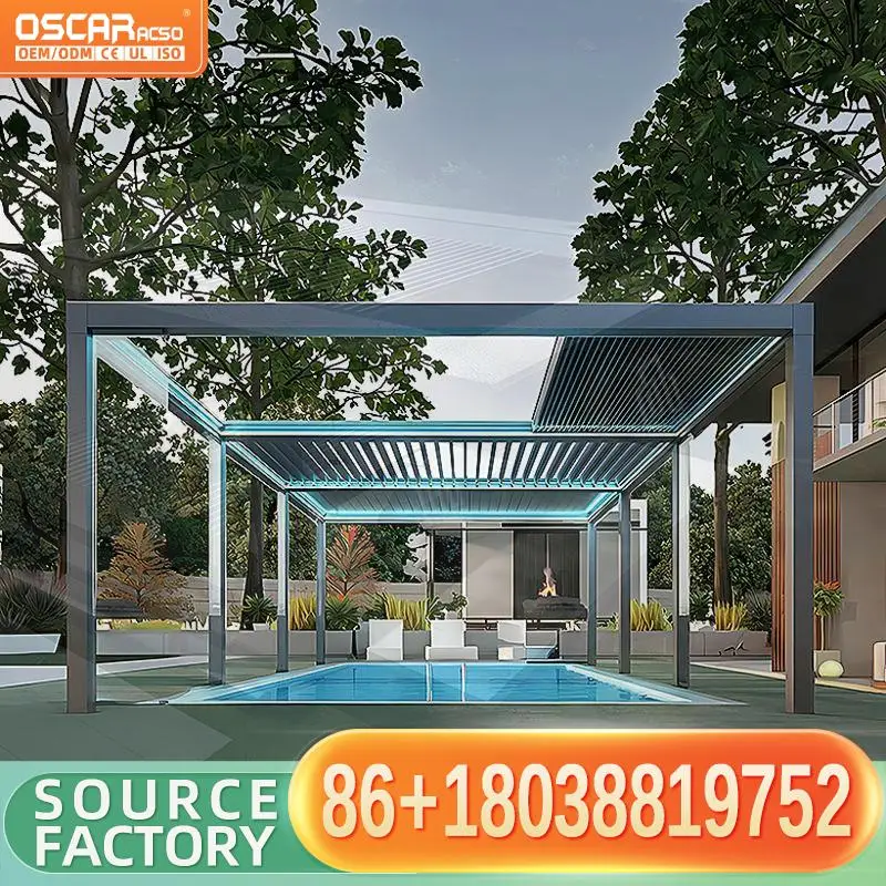 Outdoor 4X5 Rodent Resistant House Blade Extrusion Electric Aluminium Structure for Garden Patio Backyard Pergola
Outdoor 4X5 Rodent Resistant House Blade Extrusion Electric Aluminium Structure for Garden Patio Backyard Pergola