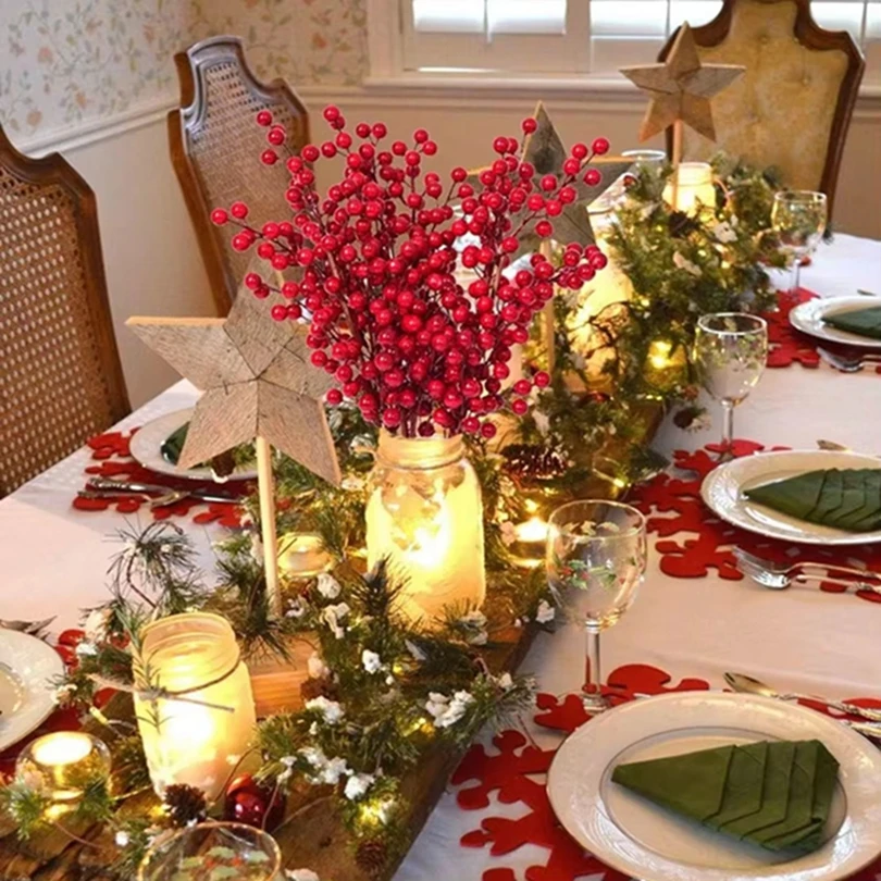 Artificial Plants Holly Little Red Fruits Christmas Home Room Vase Filler Decor Outdoor Garden Bonsai Party Wedding Arrangements
Artificial Plants Holly Little Red Fruits Christmas Home Room Vase Filler Decor Outdoor Garden Bonsai Party Wedding Arrangements