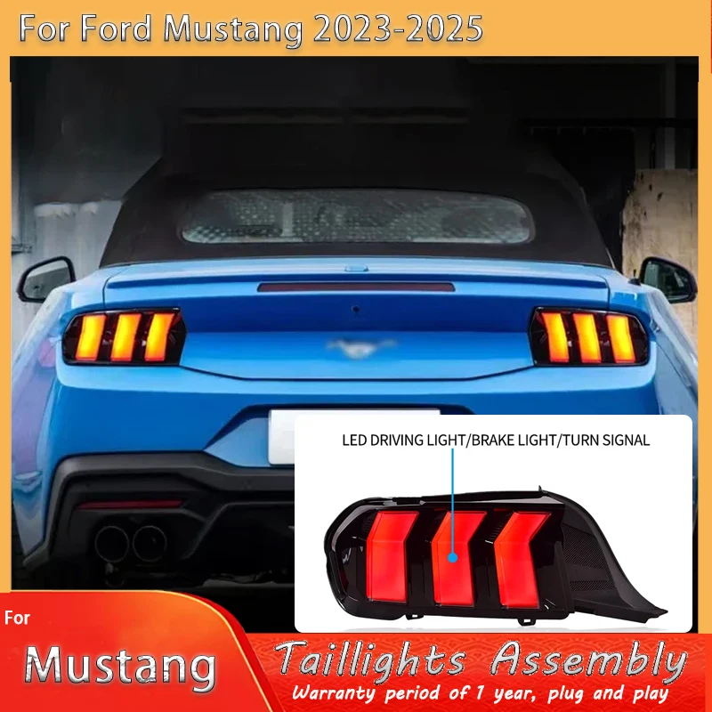 Car Taillight for Ford Mustang 2023-2025 Lights LED Tail Lamp DRL Signal Brake Reverse auto Accessories Car Taillights Assembly
Car Taillight for Ford Mustang 2023-2025 Lights LED Tail Lamp DRL Signal Brake Reverse auto Accessories Car Taillights Assembly
