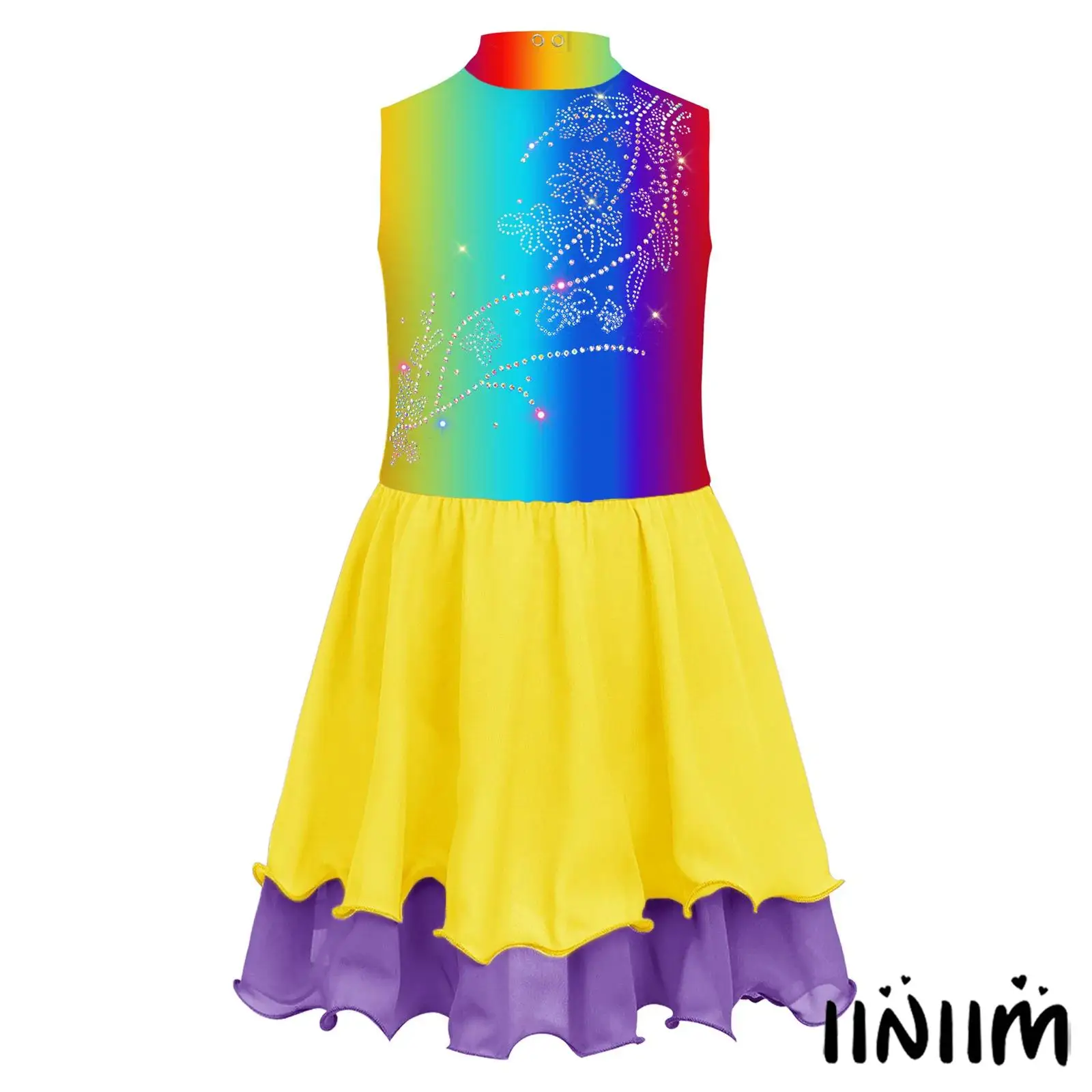 Детский танцевальный наряд для фигурного катания для девочек, блестящее балетное платье без рукавов с замочной скважиной на спине, платья-трико для лирического танца
Детский танцевальный наряд для фигурного катания для девочек, блестящее балетное платье без рукавов с замочной скважиной на спине, платья-трико для лирического танца