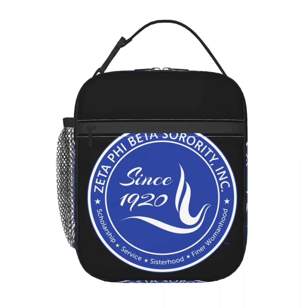 Синяя сумка для обеда с логотипом Zeta Phi Beta для женщин, термохолодильник, изолированная коробка для бенто, пляжная водонепроницаемая сумка для кемпинга и путешествий
Синяя сумка для обеда с логотипом Zeta Phi Beta для женщин, термохолодильник, изолированная коробка для бенто, пляжная водонепроницаемая сумка для кемпинга и путешествий