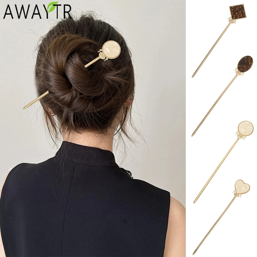 AWAYTR Luxury Jewery Agate Hair Stick Pin Vintage Hair Accessories Hairband Hairpins Women Flower Hairclips Fashion Combs
AWAYTR Luxury Jewery Agate Hair Stick Pin Vintage Hair Accessories Hairband Hairpins Women Flower Hairclips Fashion Combs