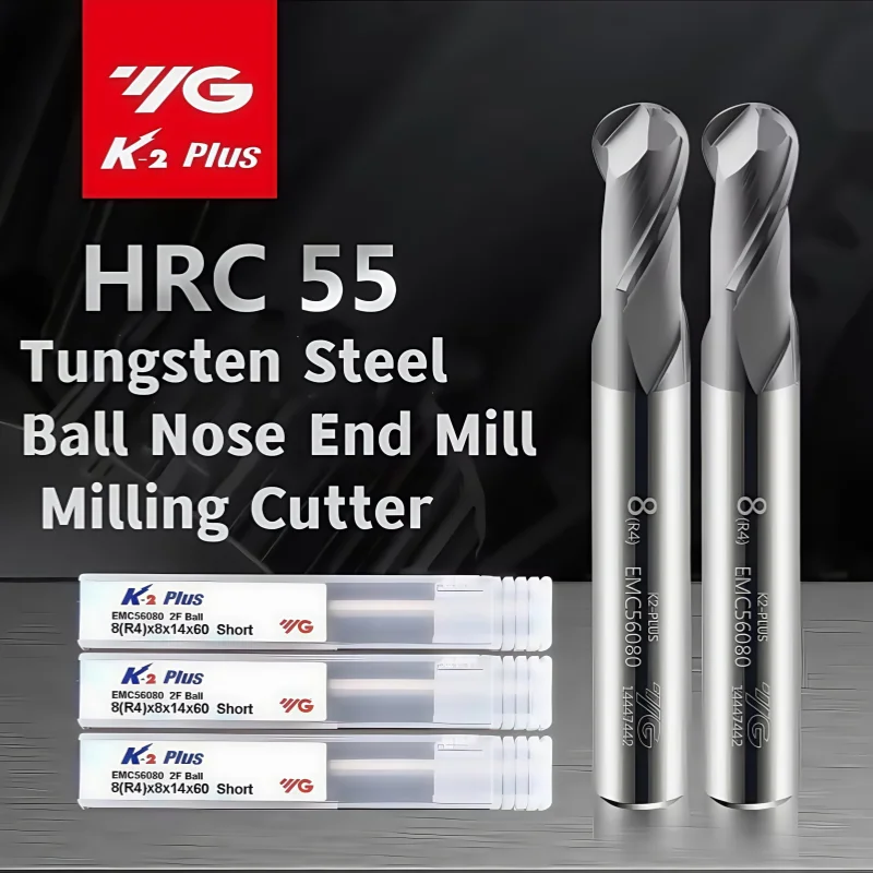 1PCS YG 2 Flute Cutting HRC55 R0.25 0.5 -R4 5 6 Milling Machining Tungsten Steel Sprial Bit Milling Cutter Ball Nose End Mill
1PCS YG 2 Flute Cutting HRC55 R0.25 0.5 -R4 5 6 Milling Machining Tungsten Steel Sprial Bit Milling Cutter Ball Nose End Mill