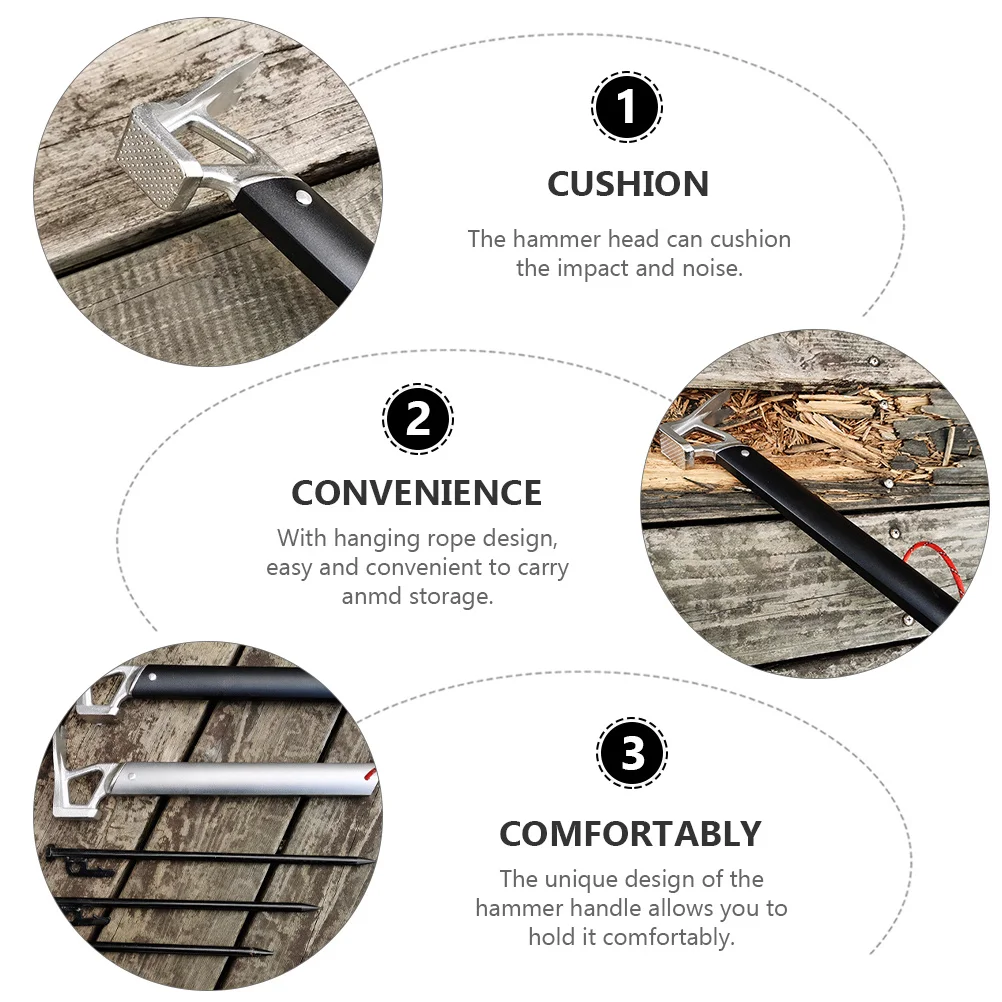 Aluminum Alloy Handle Steel Hammer Portable Outdoor Camping Tent Nail Pulling Stake Remover Hiking Multi-Function Tool
Aluminum Alloy Handle Steel Hammer Portable Outdoor Camping Tent Nail Pulling Stake Remover Hiking Multi-Function Tool