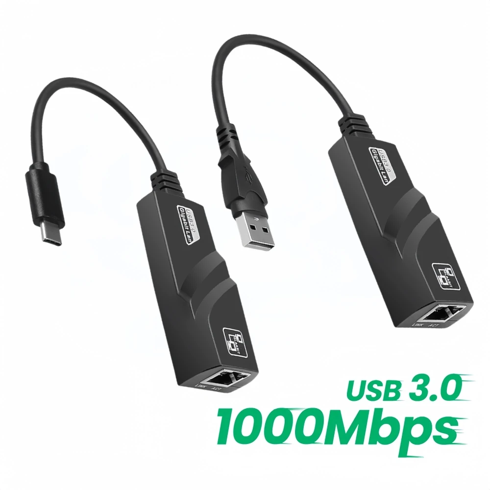 10/100/1000Mbps USB 3.0 Wired Network Card USB to RJ45 Type C to RJ45 LAN Ethernet Adapter for PC Macbook Windows Laptop
10/100/1000Mbps USB 3.0 Wired Network Card USB to RJ45 Type C to RJ45 LAN Ethernet Adapter for PC Macbook Windows Laptop