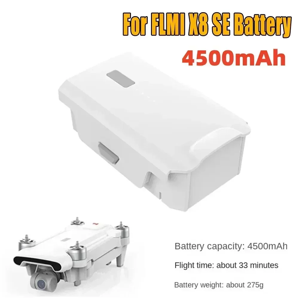 Intelligent Drone Battery for FIMI X8 SE 2022 V2 ,11.4V 4500mAh Enabling 33mins Flight Time, Battery for X8SE Drone Accessories
Intelligent Drone Battery for FIMI X8 SE 2022 V2 ,11.4V 4500mAh Enabling 33mins Flight Time, Battery for X8SE Drone Accessories