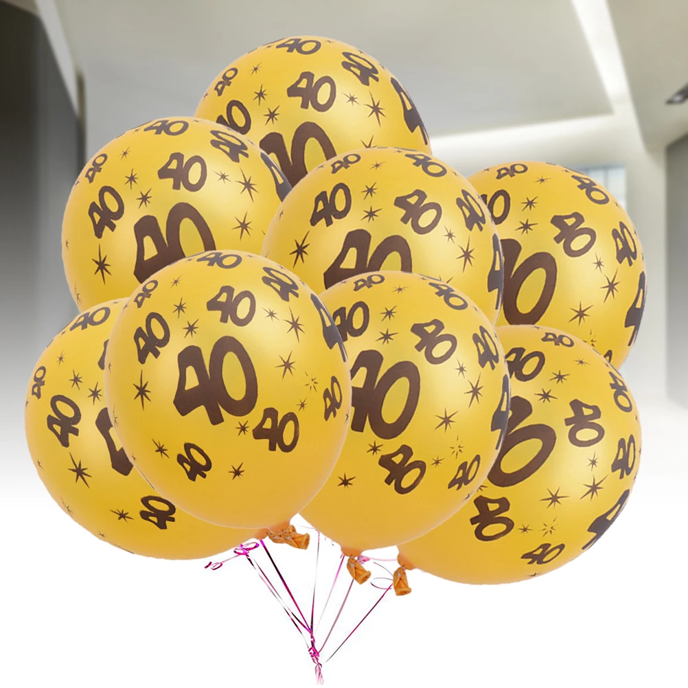 20 Pcs Latex Balloon Festive Balloons Birthday 40 Number Event Decorations Celebration
20 Pcs Latex Balloon Festive Balloons Birthday 40 Number Event Decorations Celebration