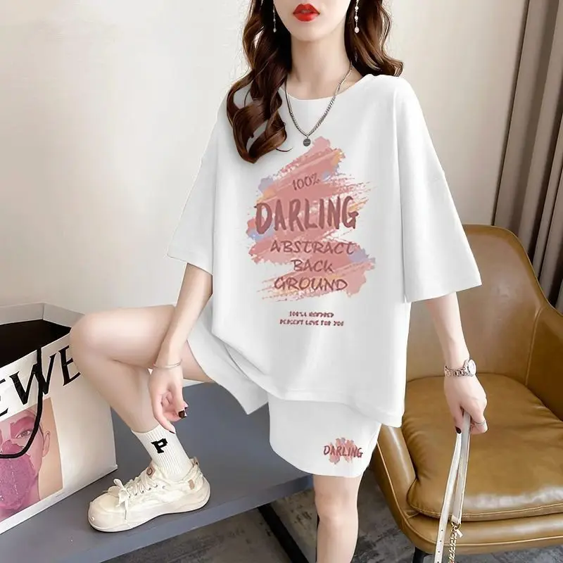 plus Size Women's Casual Sports Set Summer 2026 Loose Short Sleeve Shorts Pure Cotton Home Two Piece Set Breathable Comfortable
plus Size Women's Casual Sports Set Summer 2026 Loose Short Sleeve Shorts Pure Cotton Home Two Piece Set Breathable Comfortable