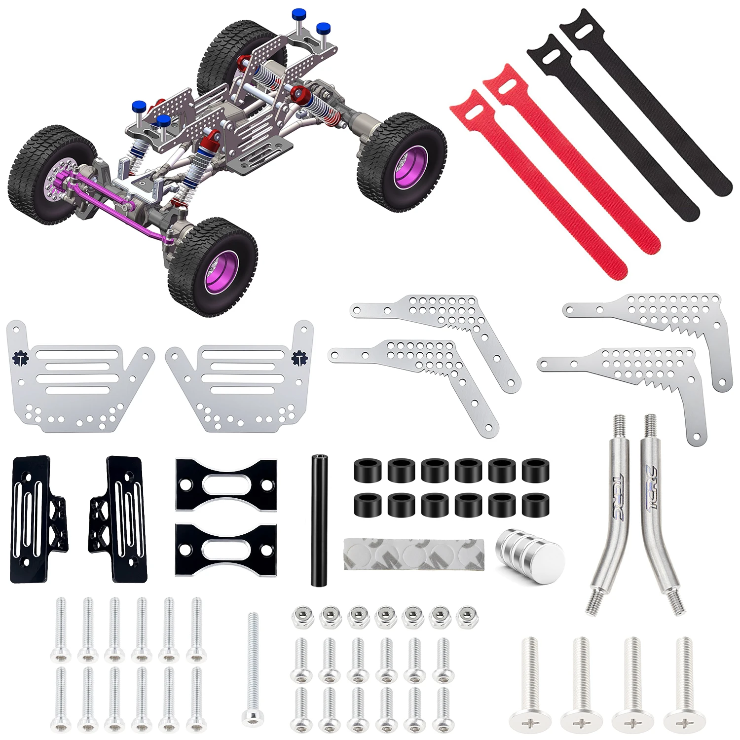 TCRC GR5 Titanium LCG Chassis Kit Frame Rail for Redcat Ascent-18 1/18 scale RC Rock Crawler Upgrades
TCRC GR5 Titanium LCG Chassis Kit Frame Rail for Redcat Ascent-18 1/18 scale RC Rock Crawler Upgrades
