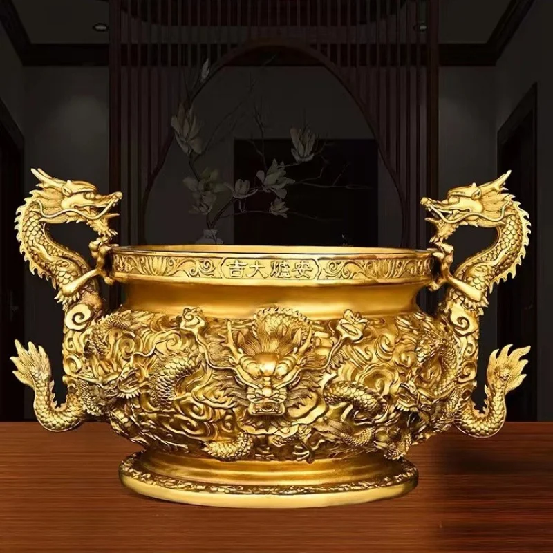Pure Brass Incense Burner Copper Nine Dragon Incense Burner Double Dragon Incense Burner Home Worship Buddha Indoor Incense Burn
Pure Brass Incense Burner Copper Nine Dragon Incense Burner Double Dragon Incense Burner Home Worship Buddha Indoor Incense Burn