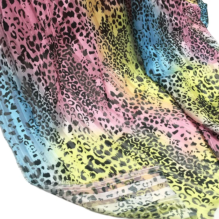 5yards Colorful Leopard Print Pattern 75D Silk Chiffon Fabric 5 yards Polyester Crepe Fabrics for DIY Dress Scarf Cheongsam
5yards Colorful Leopard Print Pattern 75D Silk Chiffon Fabric 5 yards Polyester Crepe Fabrics for DIY Dress Scarf Cheongsam